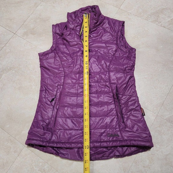 Cabela's Womens S Small Purple Primaloft Insulated Goose Down Puffer Vest Jacket - Picture 6 of 12